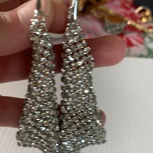 Beautiful silky dramatic fashion earrings
